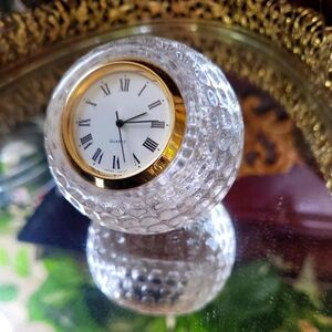 Crystal Golf Ball Desk Clock Great dad gift